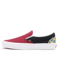 Vans Slip-On Breathable Wear-Resistant Non-Slip Low Top Casual Skate Shoes Unisex Red Blue VN0A33TB9HX