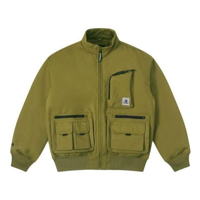 Converse Short Down Bomber Jacket 'Olive Green' 10025251-A02