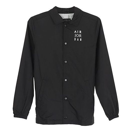 Air Jordan Jumpman Coaches lapel Coach Jacket Black AJ6796-010