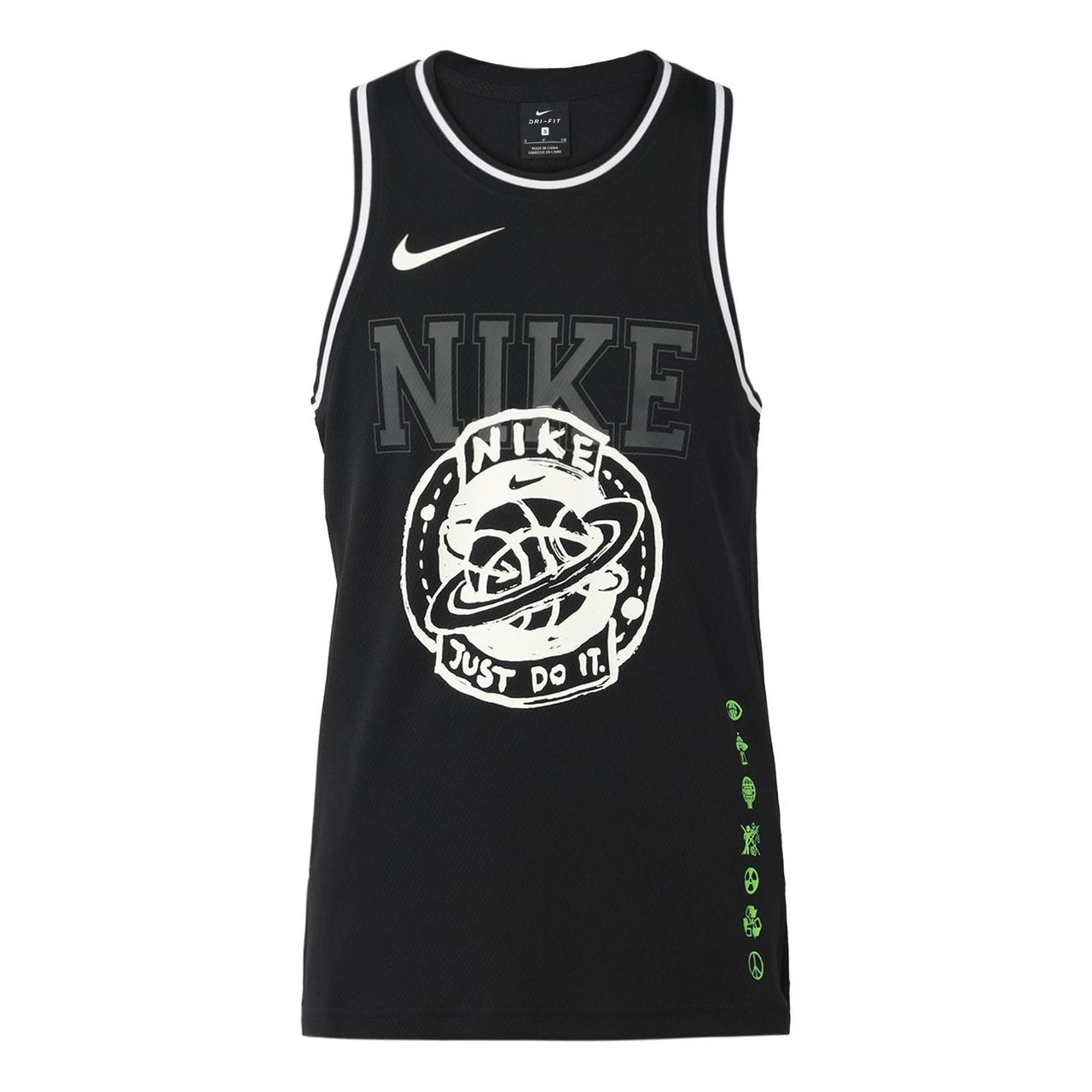 Nike Dri-Fit JDI Jersey Sports Top Men Black CW7384-010