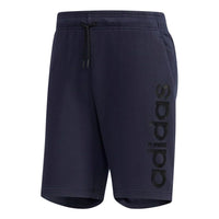 adidas M Ce Shorts Logo Printing Sports Running Knit Navy Blue DW8033