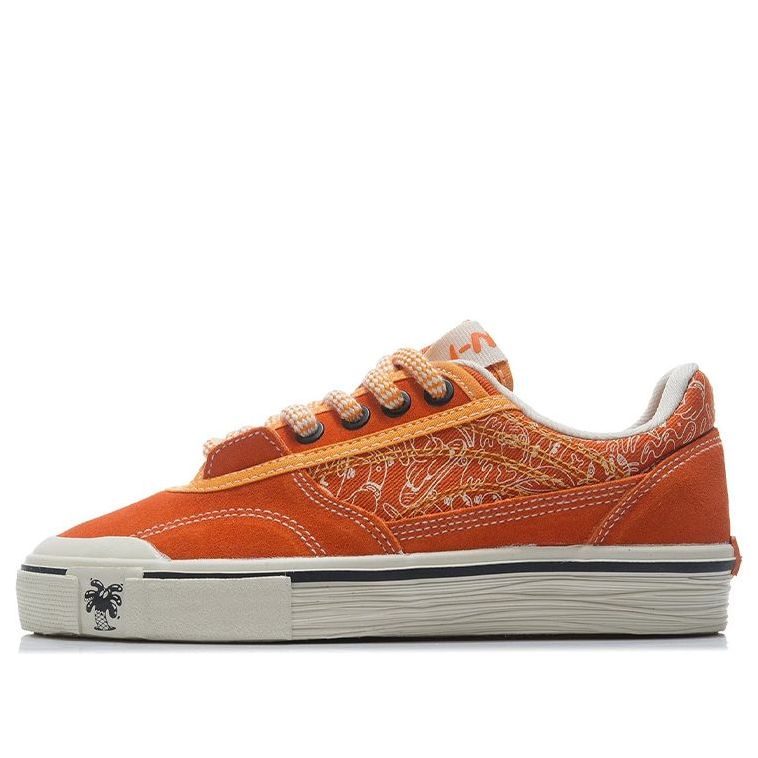 (WMNS) Li-Ning Skate Shoes x STEVEN HARINGTON 'Orange White' AECR106-1