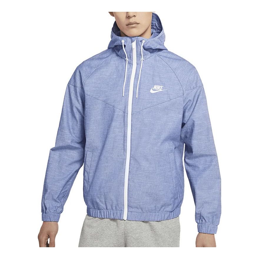 Nike Sportswear Logo Embroidery Ventilate Jacket Coat Male Purple DM1184-411