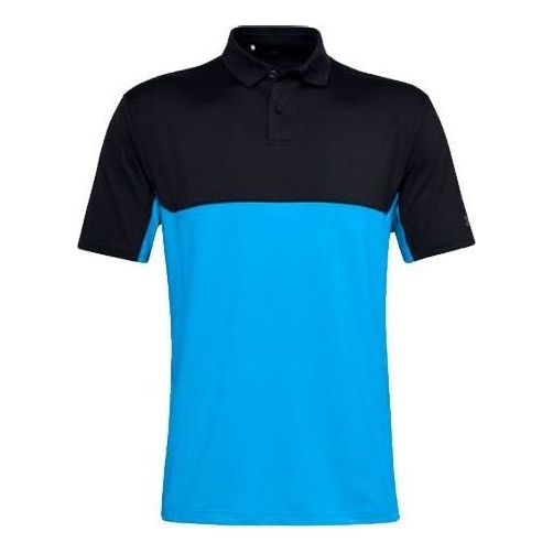 Under Armour Performance 2.0 Crestable Colorblock Polo Shirt 'Black Blue' 1355492-001