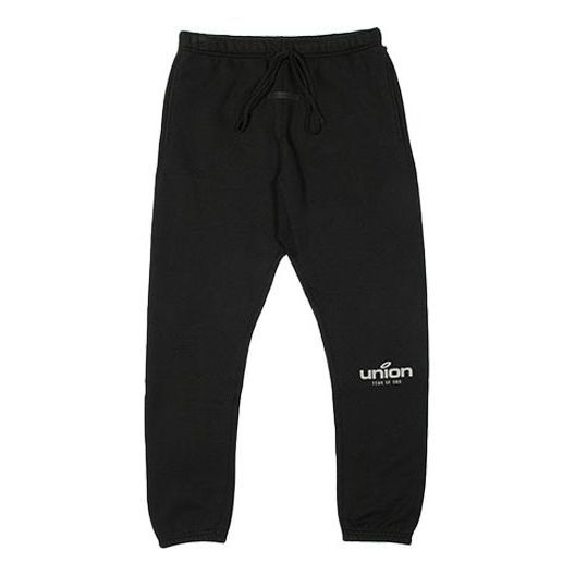 Fear of God Essentials x Union LA FW21 Vintage Sweatpant Black FOG-FW21-090