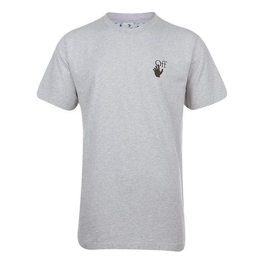 Off-White SS21 Arrow Short Sleeve Round Neck Version Gray OMAA027R21JER0030825