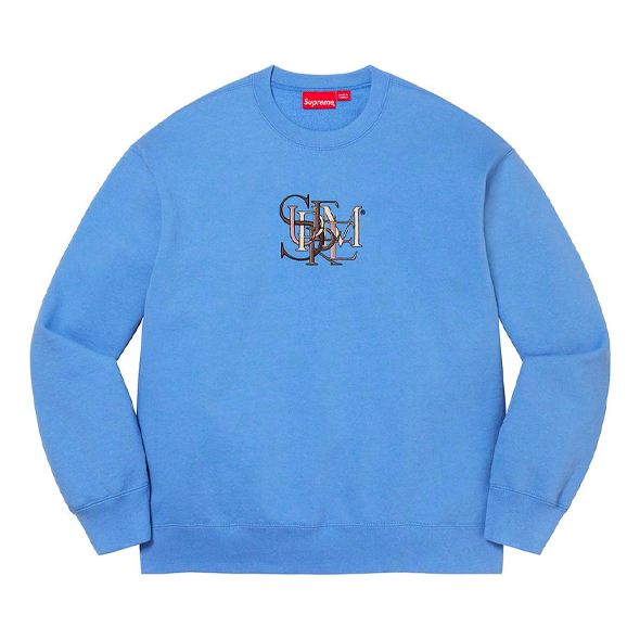 Supreme Overlap Crewneck 'Blue Black' SUP-SS22-062