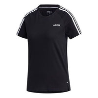 (WMNS) adidas neo ESNTL 3S TEE Sports Short Sleeve Black GJ7948