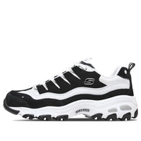 (WMNS) Skechers D'Lites 1.0 'White Black' 13141-BKW