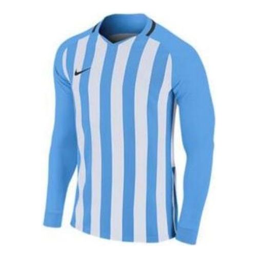 Nike stripe round collar shirt 'Sky Blue' AO2455-412