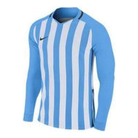 Nike stripe round collar shirt 'Sky Blue' AO2455-412
