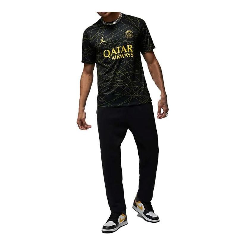 Air Jordan PSG 2023/24 Stadium Force Jersey 'Black Yellow' DR3969-011