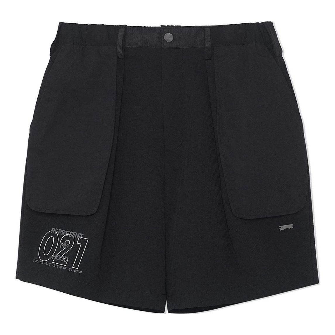 Li-Ning BadFive Hood Graphic Shanghai City Limited Shorts 'Black' AKSSA77-3