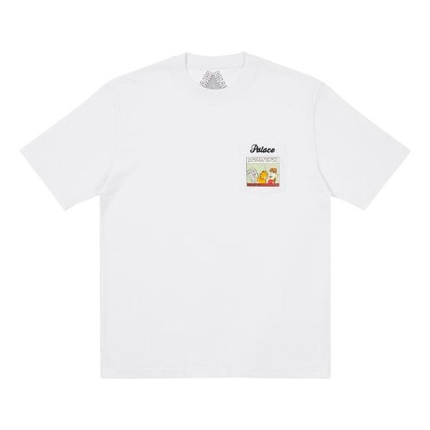 Palace Garrfield Pocket T-Shirt 'White' P21TS113