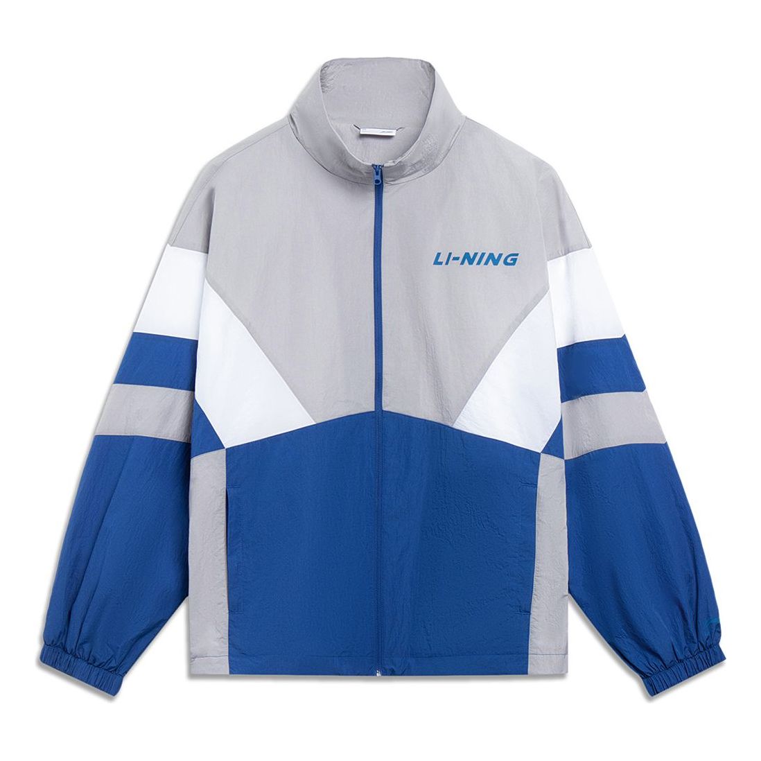 Li-Ning Graphic Color Block Jacket 'Grey Blue White' AJDT503-5