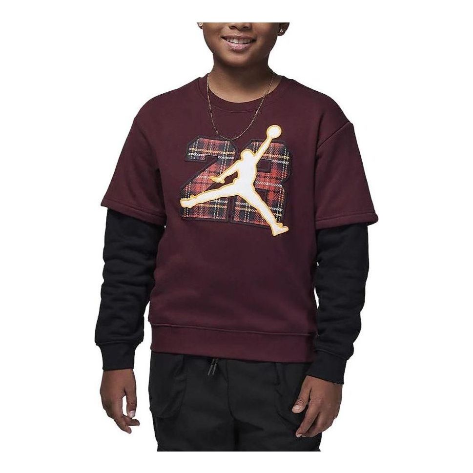 (PS) Air Jordan 23 2fer Crew Top 'Night Maroon' FZ1677-681