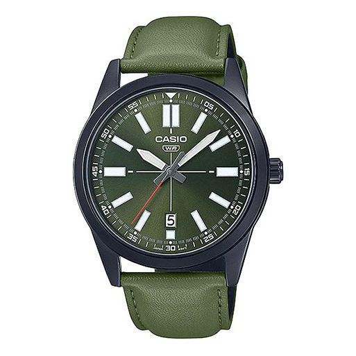 Casio Dress Pointer Display Analog Watch 'Metallic Green' MTP-VD02BL-3E