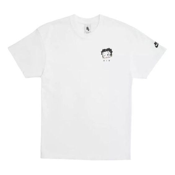 Nike x Olivia kim Crossover Series Printing Sports Round Neck Short Sleeve White CT3093-100