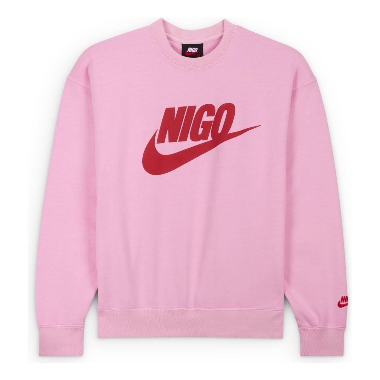 Nike x Nigo Fleece Sweatshirt 'Pink Red' FV5941-621