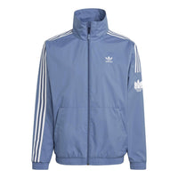 adidas Adicolor 3D Trefoil 3-Stripes Track Jacket 'Blue White' GN3536