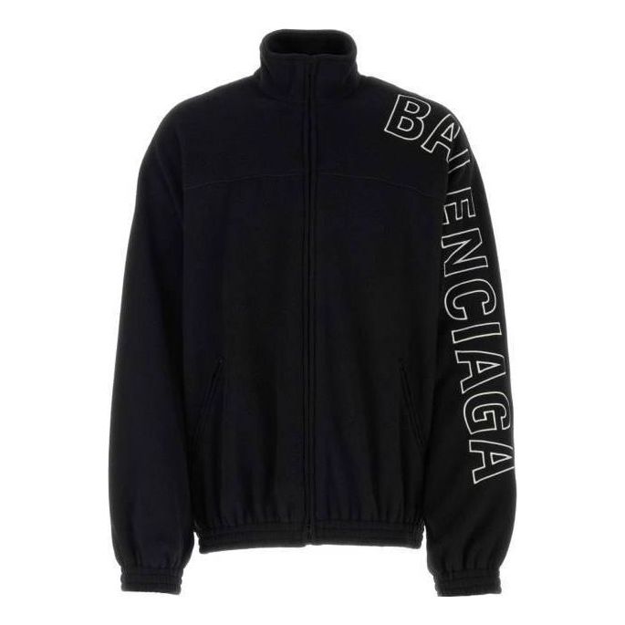 Balenciaga Outline Tracksuit Jacket 'Black' 755106TJQ321000