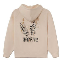 Li-Ning BadFive Graphic Hoodie 'Beige' AWDS129-3