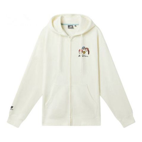 New Balance Cartoon Printing Hooded Track Jacket White MDA47013-IV