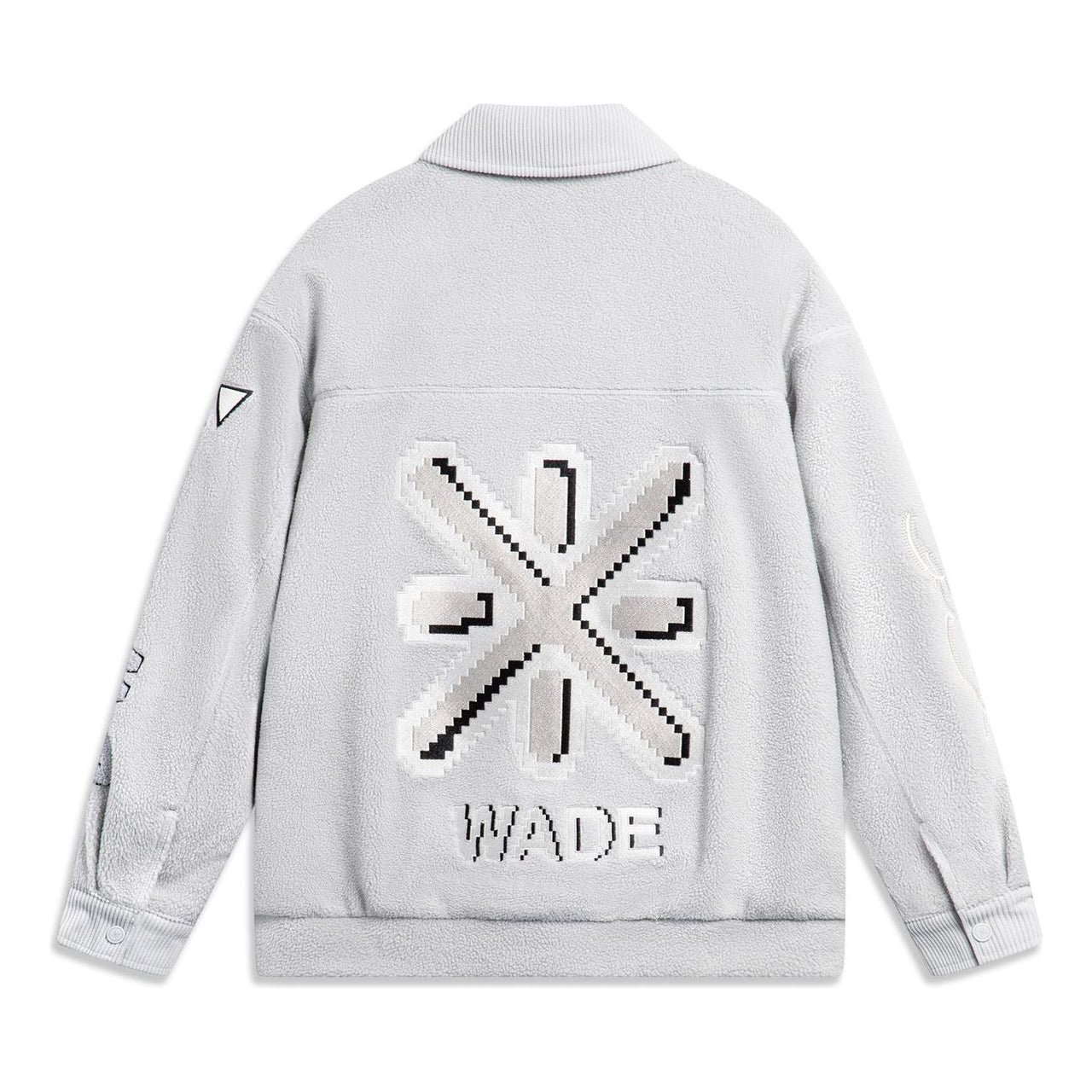 Li-Ning Way Of Wade Graphic Polar Fleece Jacket 'Halo Grey' AFDT853-2