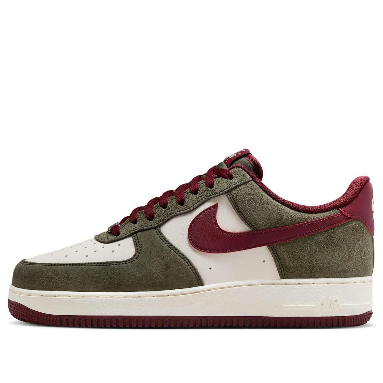 Nike Air Force 1 Low '07 LV8 'Cargo Khaki Pale Ivory Dark Team Red' FQ8714-302