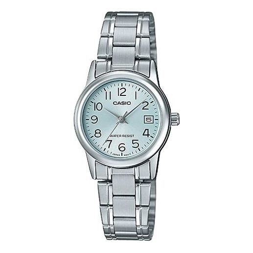 CASIO Quartz Stainless Steel Strap Waterproof Blue Watch Dial Blue Analog LTP-V002D-2B