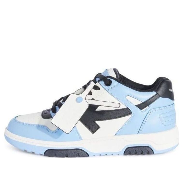 Off-White Out Of Office Low-Top Leather Sneaker 'Blue Black White' OMIA189F23LEA0084010