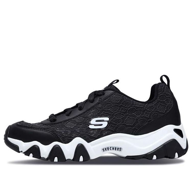 (WMNS) Skechers D'Lites 2.0 Running Shoes Black 66666111-BLK