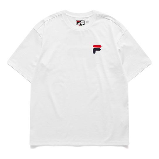 Fila FUSION Casual Sports Round Neck Short Sleeve Unisex White T11U126110F-WT