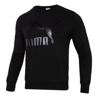 PUMA Classics Logo Crew Neck Sweater 'Black' 531367-01