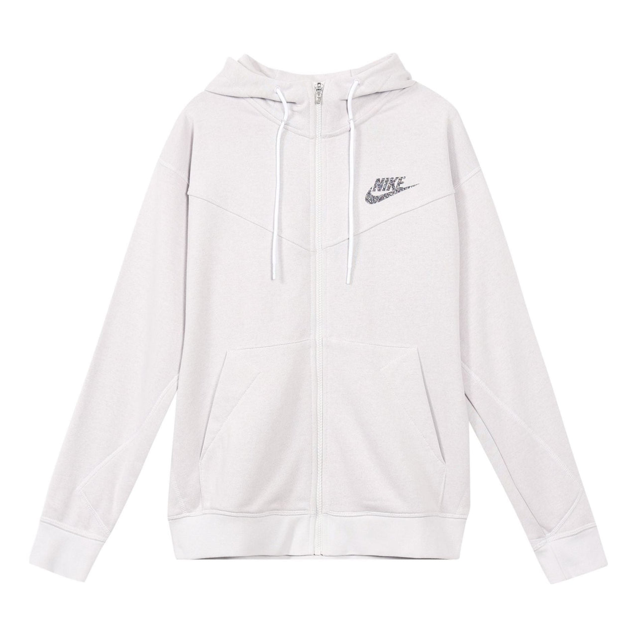 Nike Sportswear Logo Zipper Gray White Graywhite CW0305-910