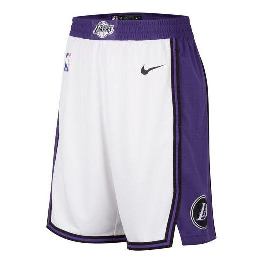Nike Nba Los Angeles Lakers Short 'White Purple' DO9661-100