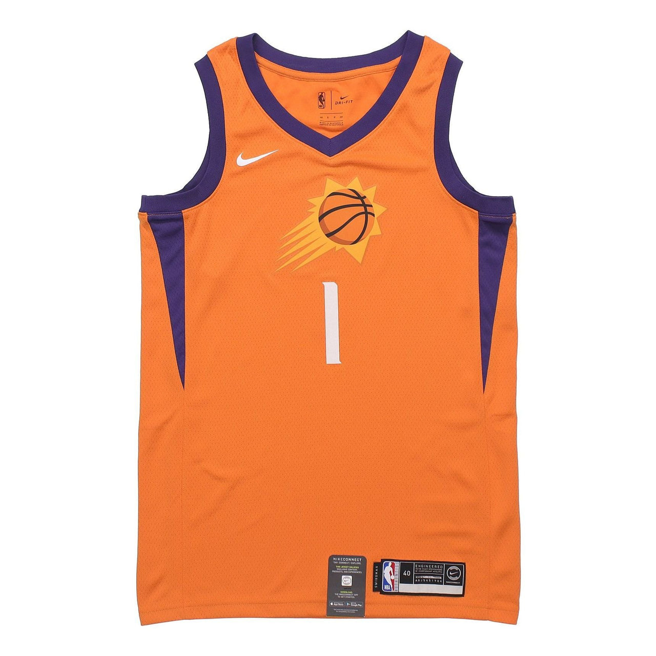 Nike NBA limited Jersey SW Fan Edition Phoenix Suns 1 Orange AT9813-843