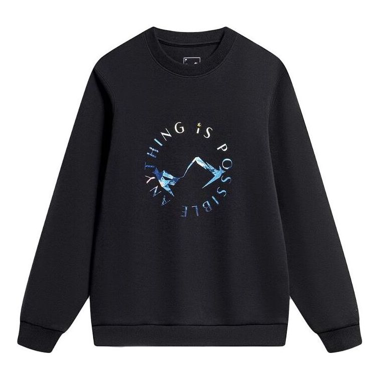 Li-Ning Graphic Sweatshirt 'Black' AWDT759-2