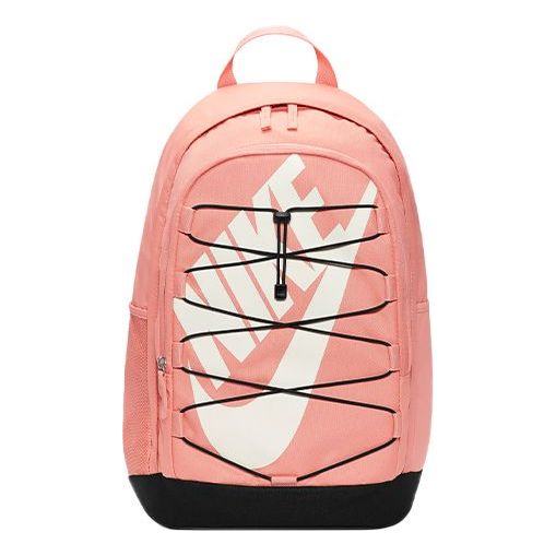 Nike Hayward Logo Straps Large Capacity Colorblock Backpack One Size Black Pink Blackpink DV1296-824