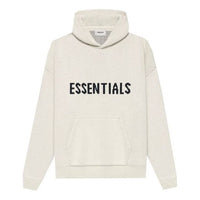Fear of God Essentials SS21 Knit Logo Hoodie 'Buttercream' FOG-SS21-636