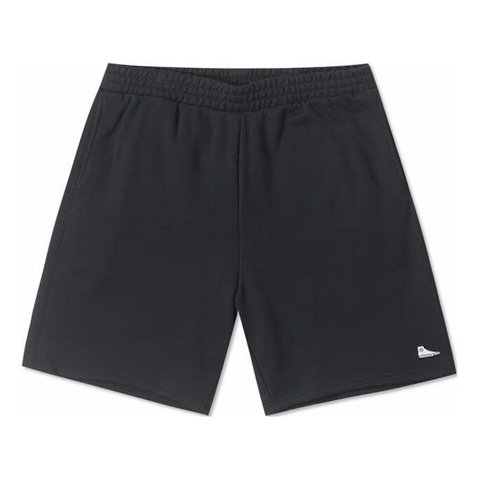 Converse Sneaker Patch Solid Shorts 'Black' 10026844-A01