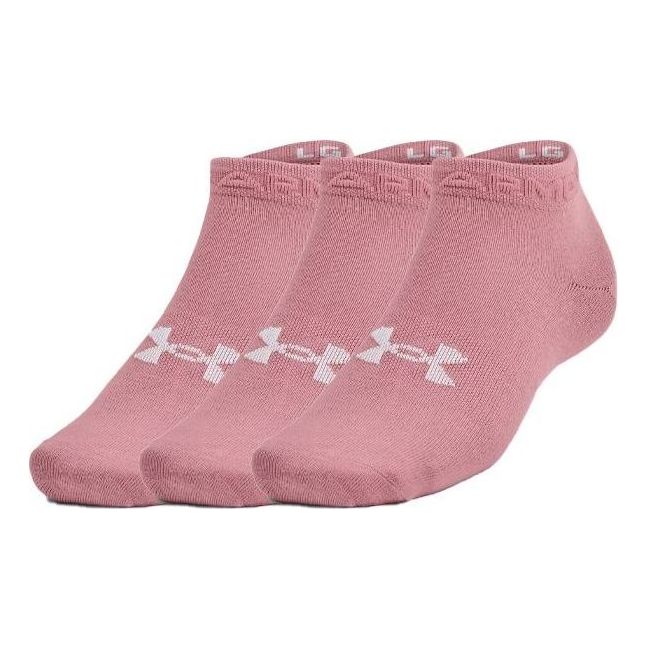 Under Armour Essential Low Cut Socks 3-Pack 'Pink' 1365745-697