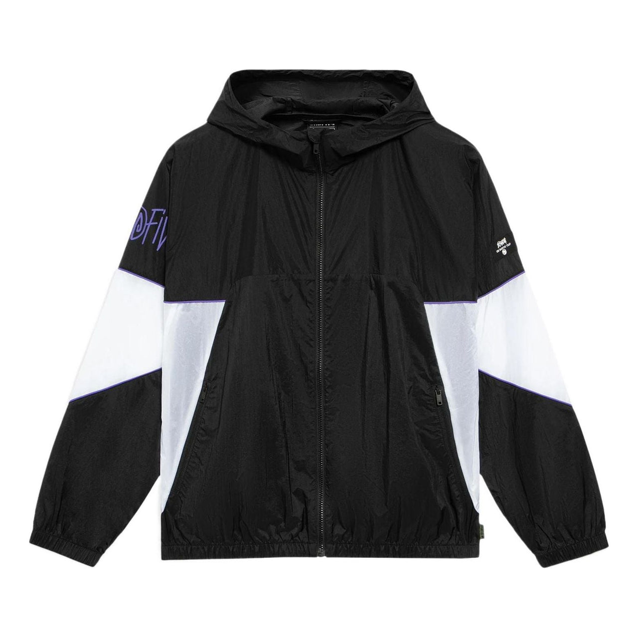 Li-Ning BadFive Logo Loose Fit Jacket 'Black White' AFDS361-1