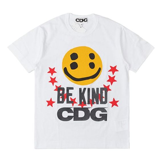 COMME des GARCONS CDG x Cactus Plant Flea Market Smiley face Tee 'White' SZ-T038