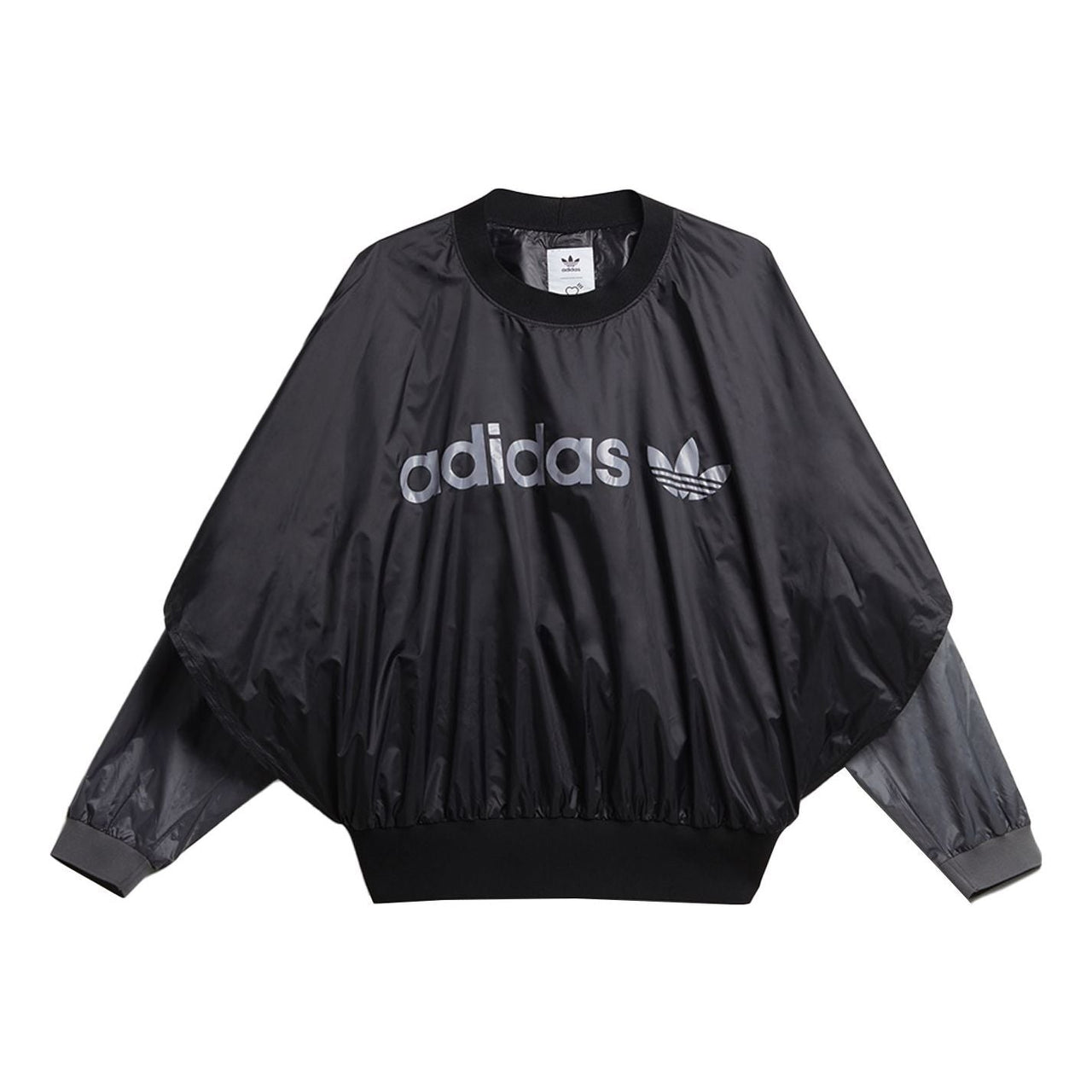 adidas originals x HUMAN MADE Crossover Embroidered Logo Round Neck Sports Black GM4278