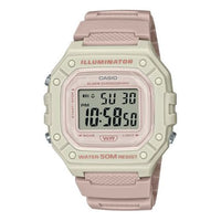 CASIO Fashion Stylish Sports 50m Waterproof Pink White Watch Digital W-218HC-4A2V