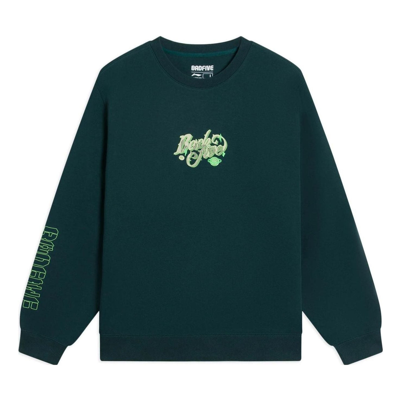 Li-Ning BadFive Graphic Sweatshirt 'Dark Green' AWDS653-9