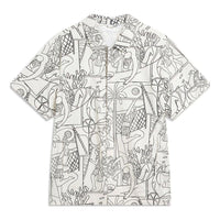 Li-Ning All-Over Print Shirt 'White Black' ASHU237-2