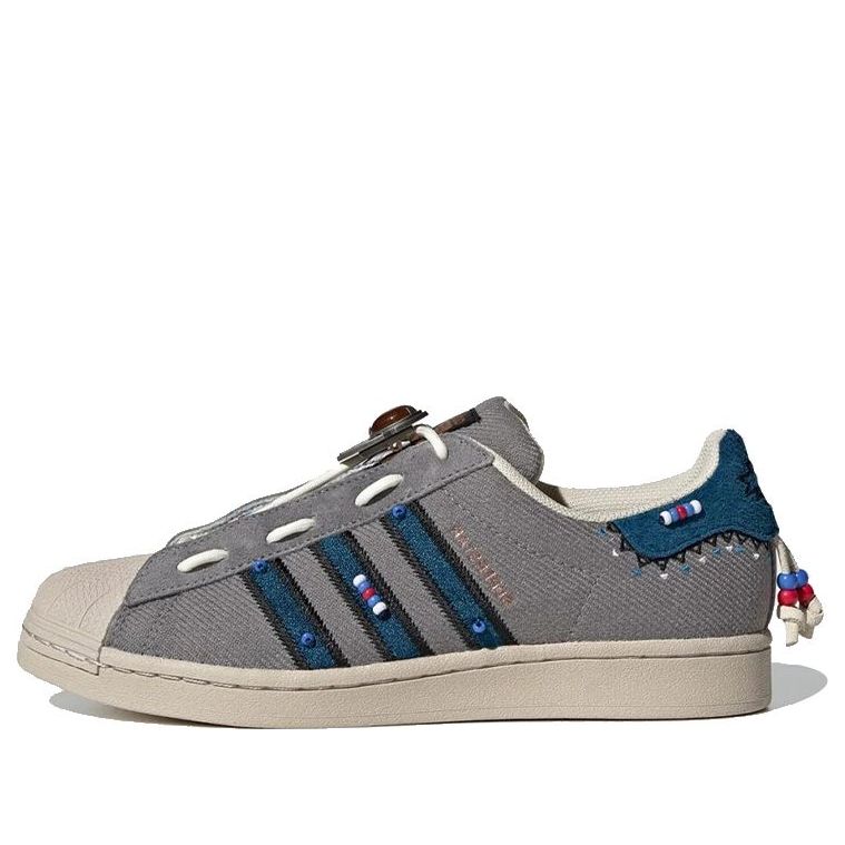 adidas originals Superstar Shoes 'Grey Blue Red' S29064