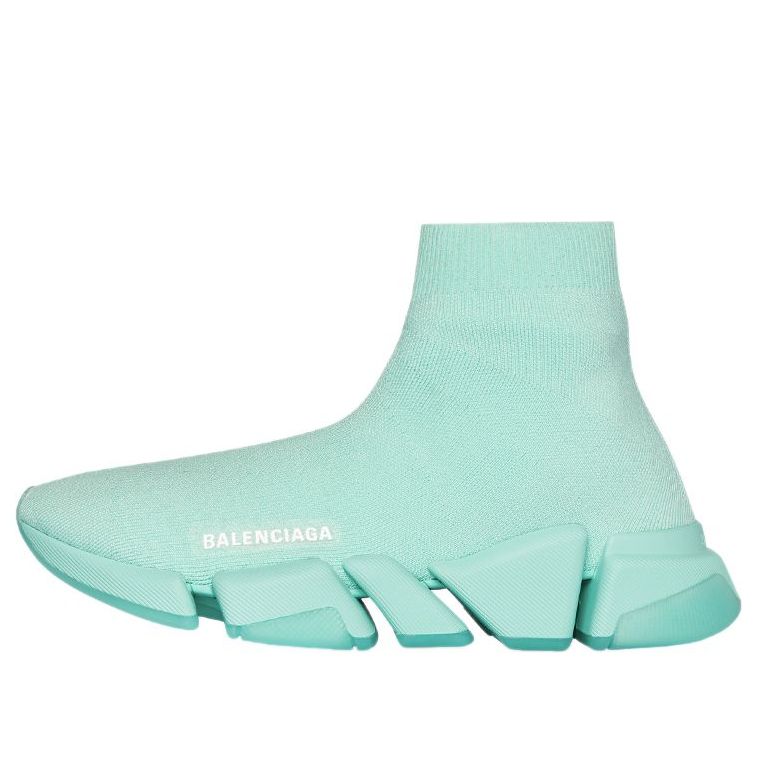 (WMNS) Balenciaga Speed 2.0 Sneakers 'Recycled Transparent Sole Mint' 654045W2DI43412